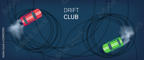 Fotomural Drift club poster or web banner