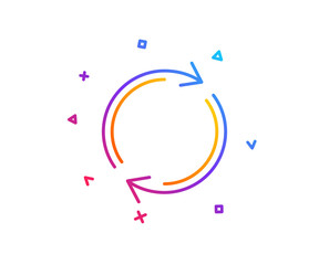 Aufkleber - Refresh line icon