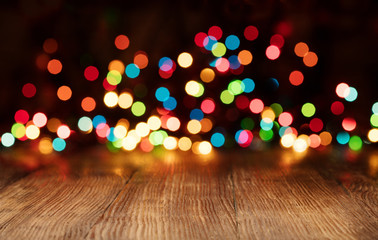 christmas background with lights