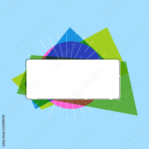 Fotografia, Obraz Flat design business Vector Illustration concept template copy space text for Ad website esp isolated 3d isometric