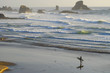 Lone Surfer on Oregon Pacific Coast