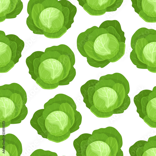 Vector Seamless Pattern With Cartoon Cabbage Isolated On White Buy This Stock Vector And Explore Similar Vectors At Adobe Stock Adobe Stock