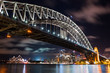 Sydney Harbour Bridge at Night Including Skyline and Opera