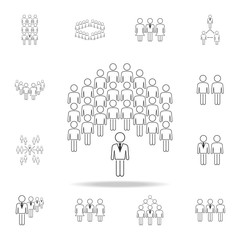 Poster - customer search icon. Detailed set of people in work icons. Premium graphic design. One of the collection icons for websites, web design, mobile app