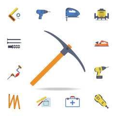 Poster - color pick icon. Detailed set of color construction tools. Premium graphic design. One of the collection icons for websites, web design, mobile app