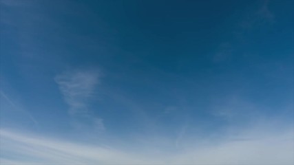 Wall Mural - Full HD time lapse of beautiful sky, clouds fly away, no birds.