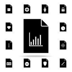 Poster - schedule on document icon. File and documents icons universal set for web and mobile
