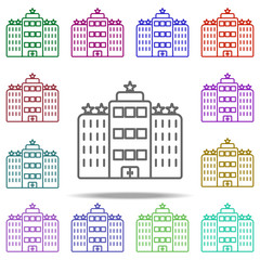 Poster - 5 star hotel icon. Elements of Hotel in multi color style icons. Simple icon for websites, web design, mobile app, info graphics