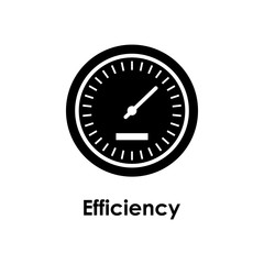 Aufkleber - speedometer, efficiency icon. One of business icons for websites, web design, mobile app