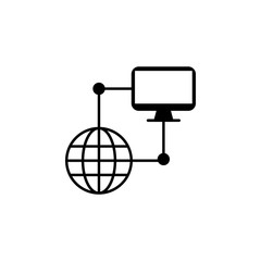 Aufkleber - network, computer icon. element of network icon for mobile concept and web apps. detailed network, c
