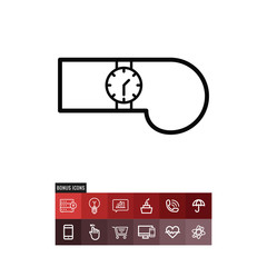 Wall Mural - Wristwatch vector icon