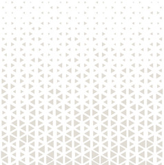 triangle halftone pattern, seamless geometric gradient border