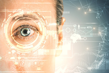 Poster - Biometrics and password concept