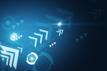 Poster - Blue digital wallpaper