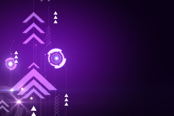 Poster - Purple digital backdrop