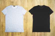Grey And Black T-shirt