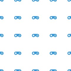 Poster - joystick icon pattern seamless white background. Editable filled joystick icon. joystick icon pattern for web and mobile.