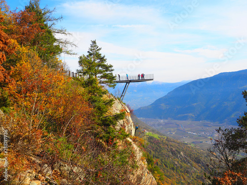 Foto Aussichtsplattform auf dem Meraner Höhenweg (Südtirol)