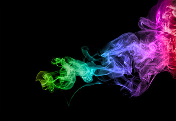 Poster - Abstract Multicolored Smoke Effect Background