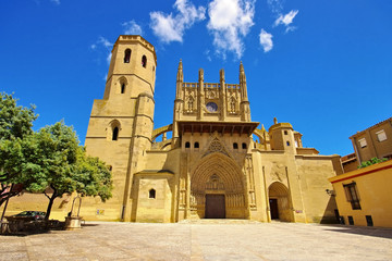 Poster - Huesca Kathedral in Aragonien, Spanien -  Huesca cathedral in Spain