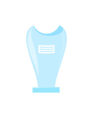 Wall Mural - award trophy crystal closeup vector illustration