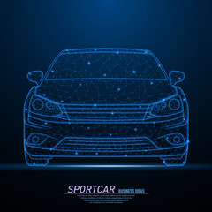 Wall Mural - High-speed sport car