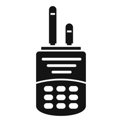 Sticker - Walkie talkie icon. Simple illustration of walkie talkie vector icon for web design isolated on white background