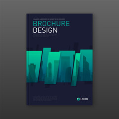 Wall Mural - Annual report brochure cover design layout