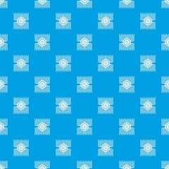 Poster - Microprocessor pattern vector seamless blue repeat for any use