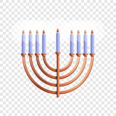 Poster - menorah icon. cartoon of menorah vector icon for web design