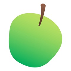 Poster - Green apple icon. Isometric of green apple vector icon for web design isolated on white background