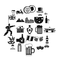 Poster - Rest zone icons set. Simple set of 25 rest zone vector icons for web isolated on white background