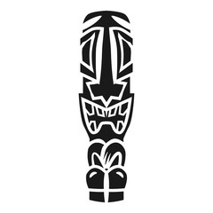 Wall Mural - Retro tiki idol icon. Simple illustration of retro tiki idol vector icon for web design isolated on white background