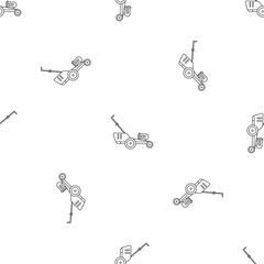Poster - Grass cutter icon. Outline illustration of grass cutter vector icon for web design isolated on white background