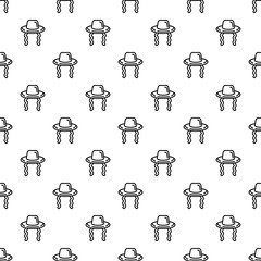 Poster - Jewish hat pattern seamless vector repeat for any web design