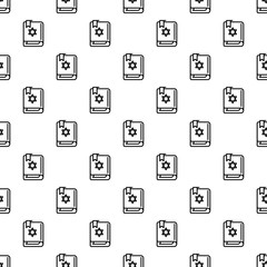 Poster - Torah book pattern seamless vector repeat for any web design