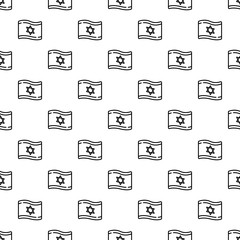 Poster - Israel flag pattern seamless vector repeat for any web design