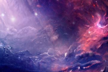 Poster - abstract unique artistic colorful foggy smooth world artwork