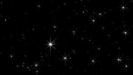 Wall Mural - sparkles twinkling stars background