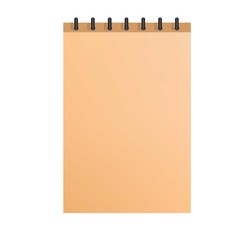 Poster - Paper notepad icon. Realistic illustration of paper notepad vector icon for web design isolated on white background