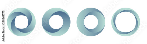 Fotomural Set of gradient logos templates.