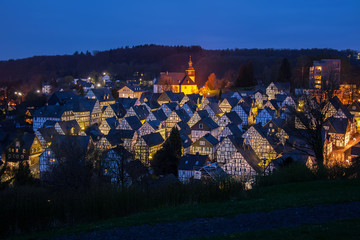 Wall Mural - Fachwerkhäuser in Freudenberg, Deutschland