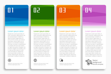Wall Mural - Infographics Web Banner & Label Design