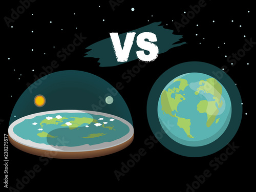 flat earth sun and moon