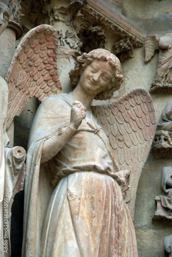 Cathedrale De Reims L Ange Au Sourir Embleme De La Ville De Reims Departement De La Marne France Buy This Stock Photo And Explore Similar Images At Adobe Stock Adobe Stock