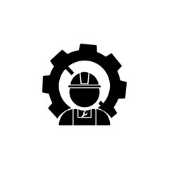 Poster - Master, gear icon. Element of repair icon for mobile concept and web apps. Detailed Master, gear icon can be used for web and mobile