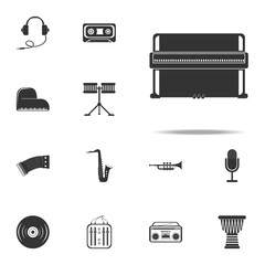 Poster - piano icon. Music Instruments icons universal set for web and mobile