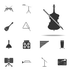 Poster - cello icon. Music Instruments icons universal set for web and mobile