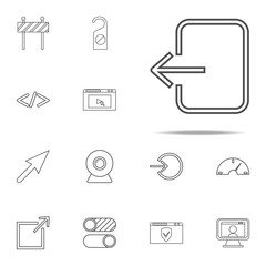 Poster - exit sign icon. web icons universal set for web and mobile