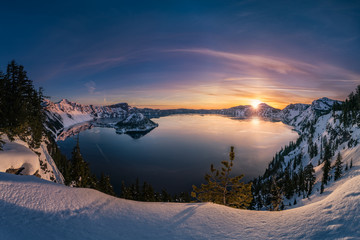 Crater Lake sunrise